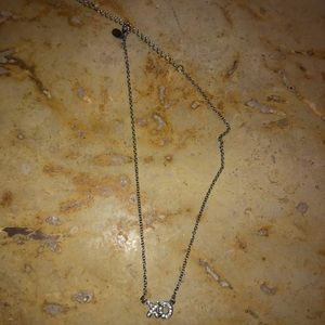 Cookie Lee XO Necklace Silver Colored